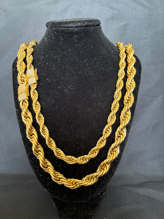 Guld Cordell halsband (diamant lås)