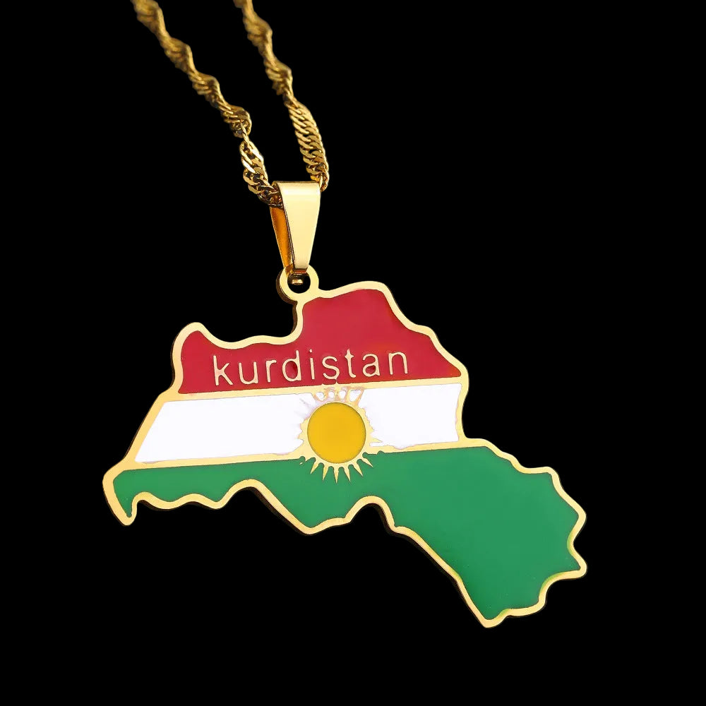 Halsband med länder(guld och silver)