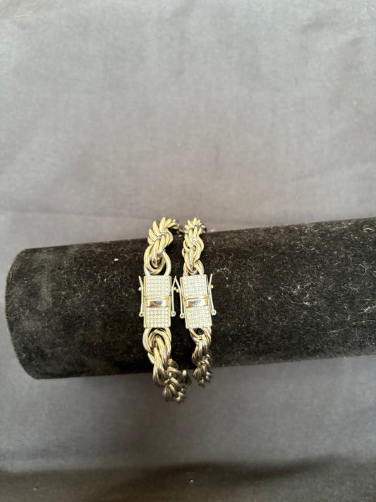 Silver Cordell armband(diamant lås)