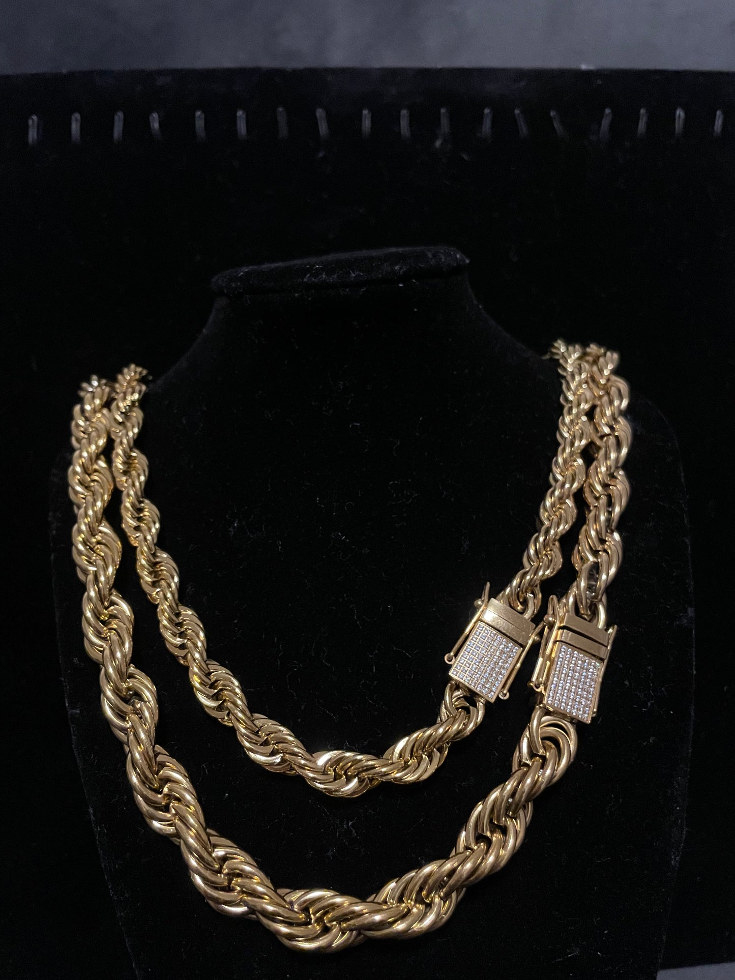 Guld Cordell halsband (diamant lås)