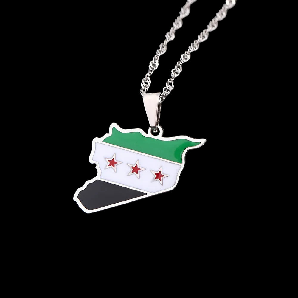 Halsband med länder(guld och silver)