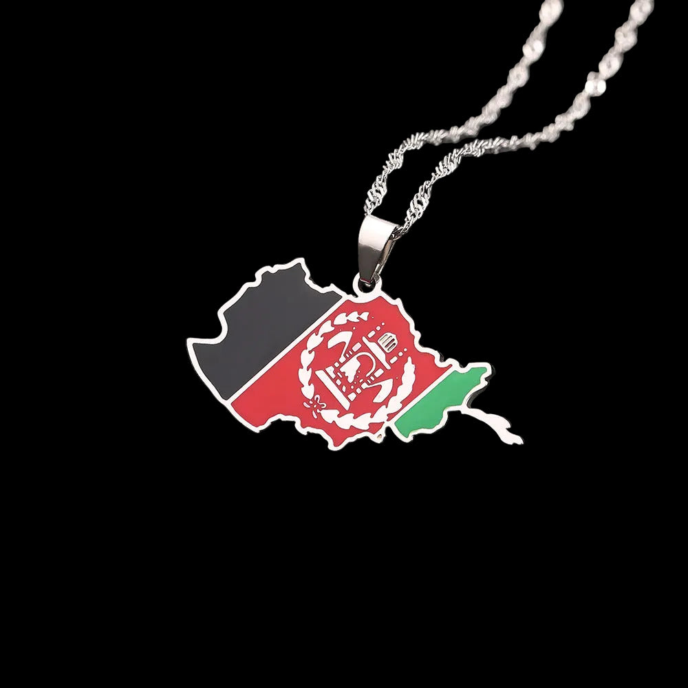 Halsband med länder(guld och silver)