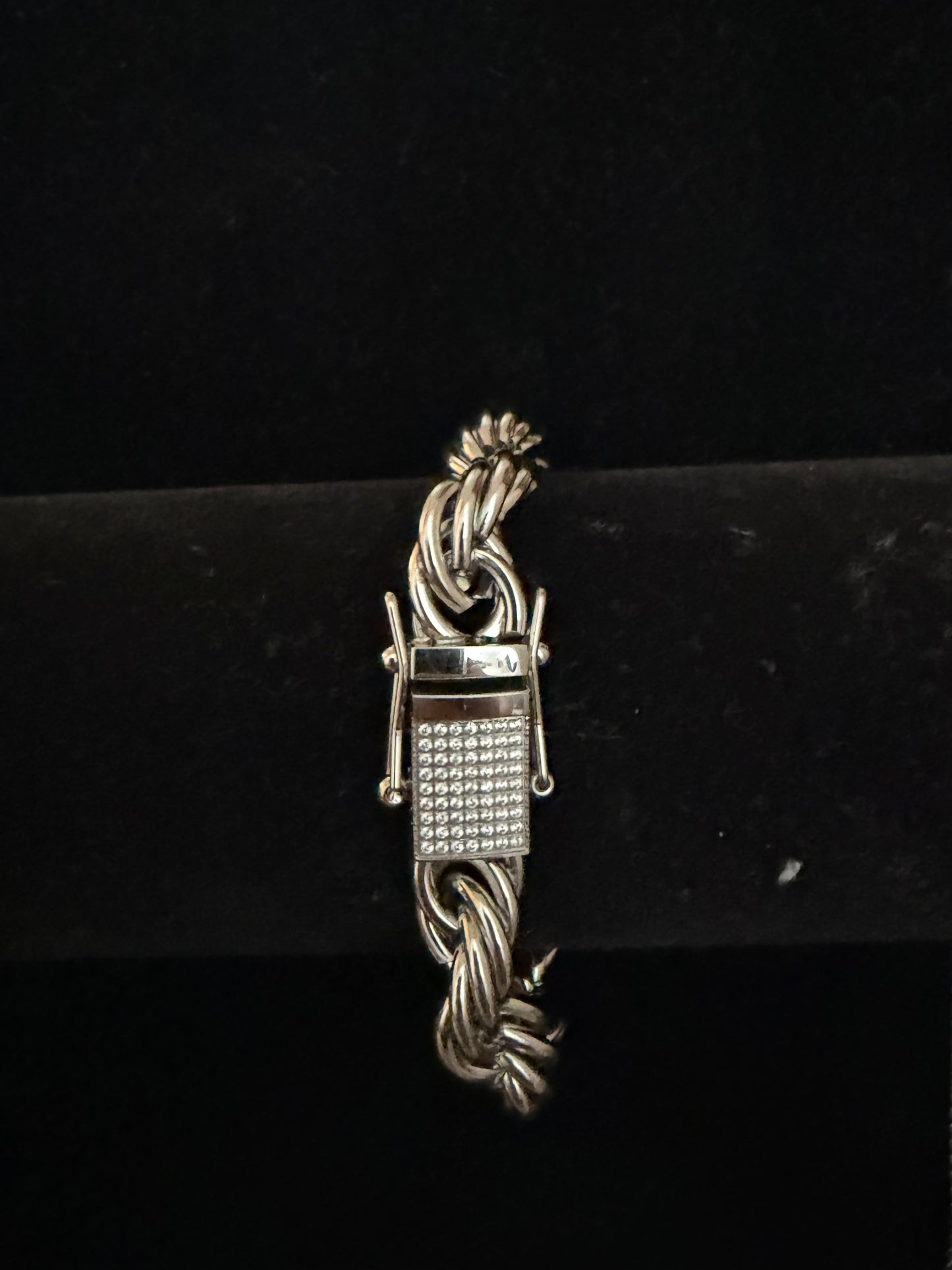 Silver Cordell armband(diamant lås)