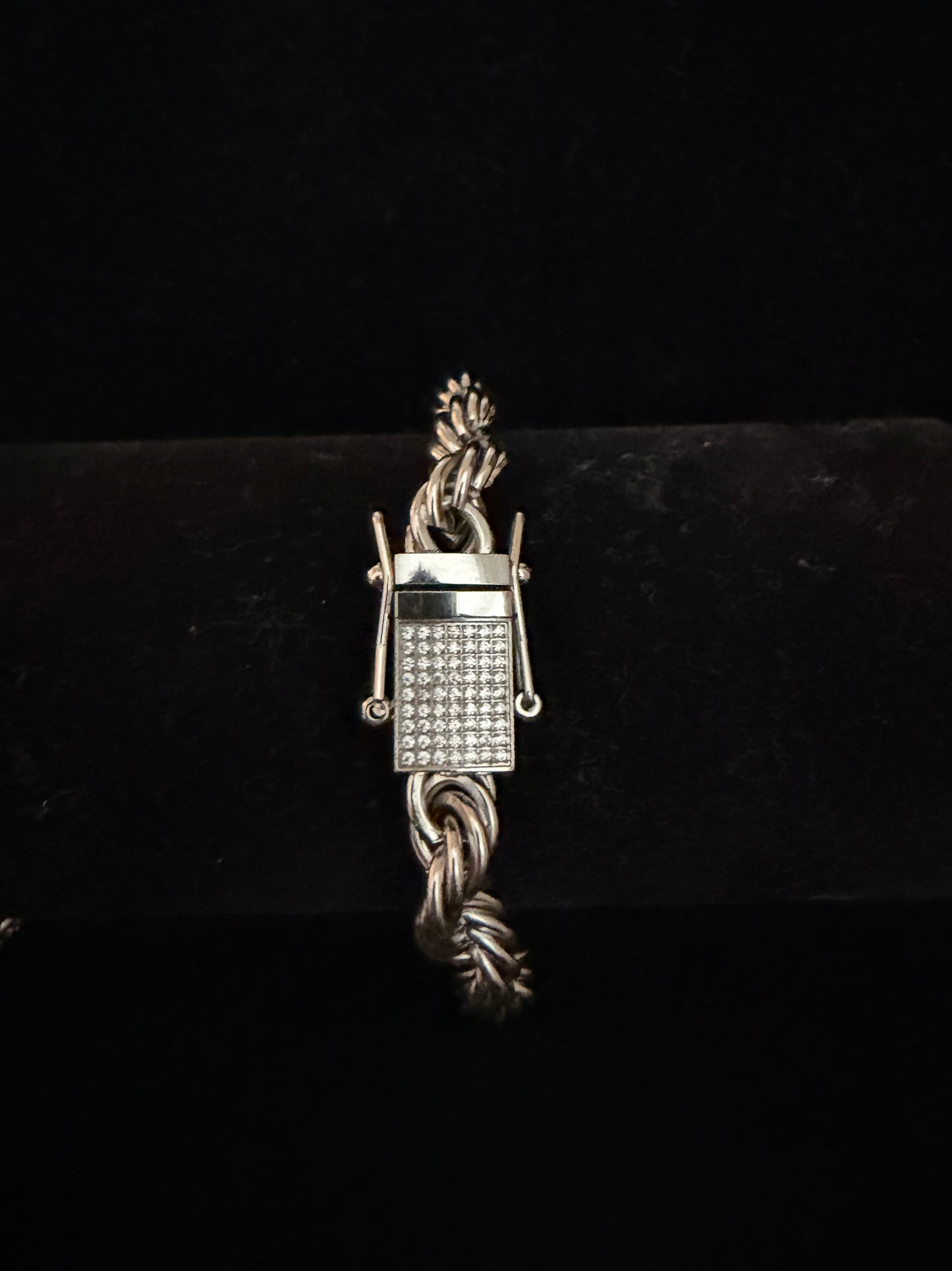 Silver Cordell armband(diamant lås)