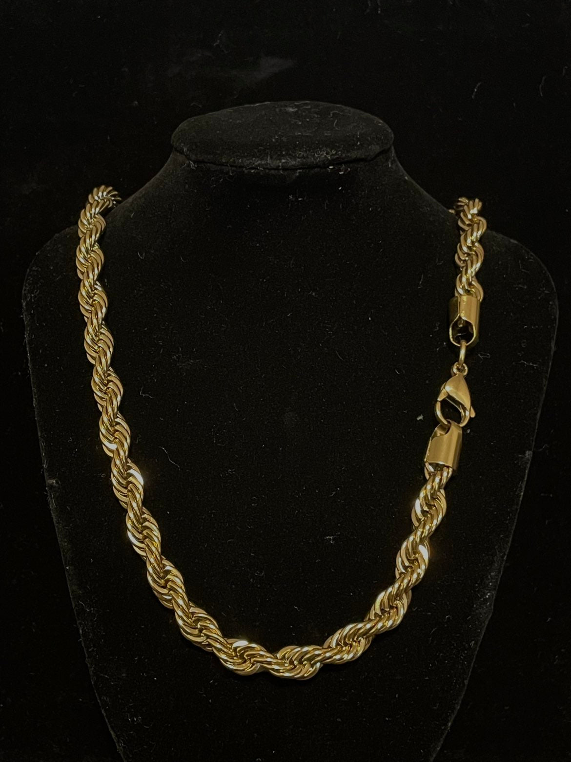 Cord necklace (Gold 4-8mm 55-60cm)