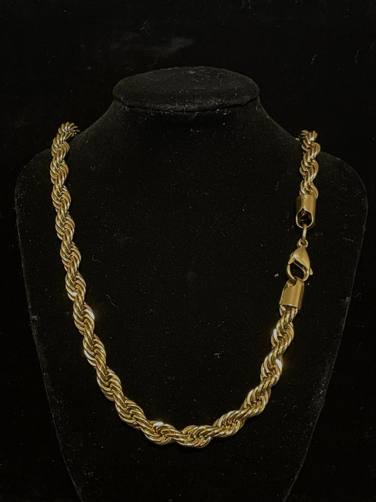 Cordell halsband(Guld 4 Och 6 mm 55-60cm)