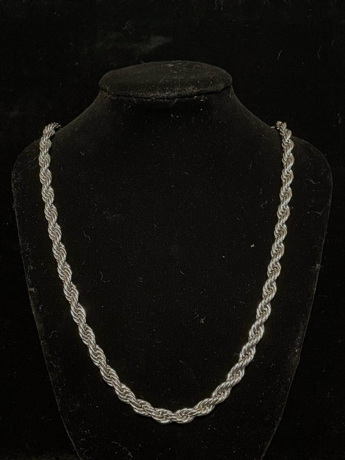 Cord necklace (silver 4-10mm 55-60cm)