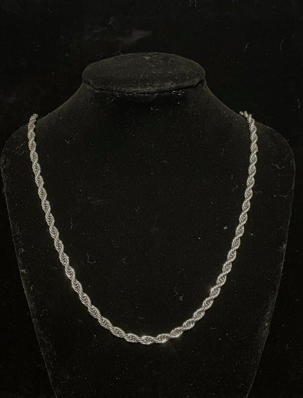 Cord necklace (silver 4-10mm 55-60cm)