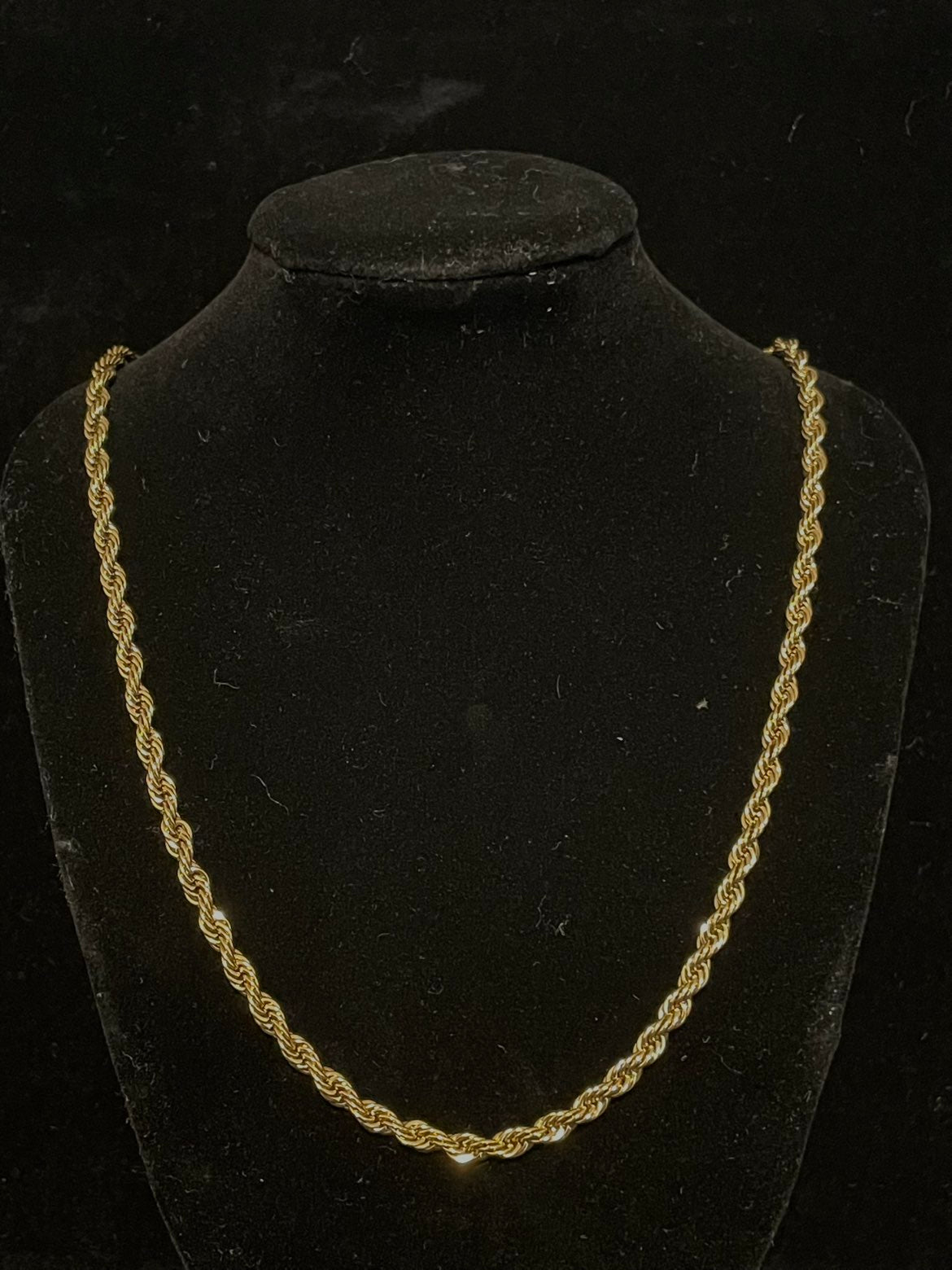 Cord necklace (Gold 4-8mm 55-60cm)