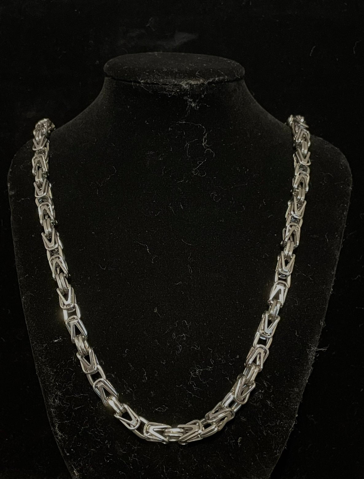 Kejsar halsband (Silver 6-8mm 55-60cm)