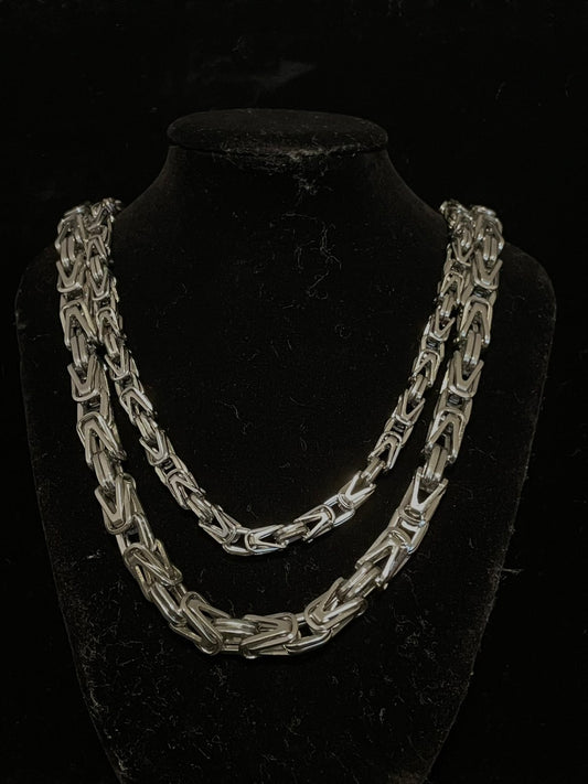 Kejsar halsband (Silver 6-8mm 55-60cm)