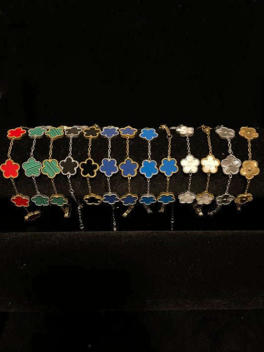 Fem clover armband(17+5)