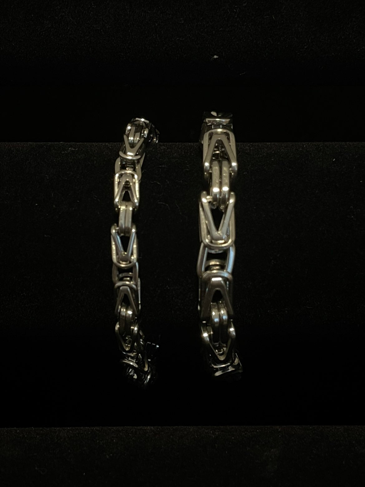 Kejsar armband (Silver 6-8mm 20cm)