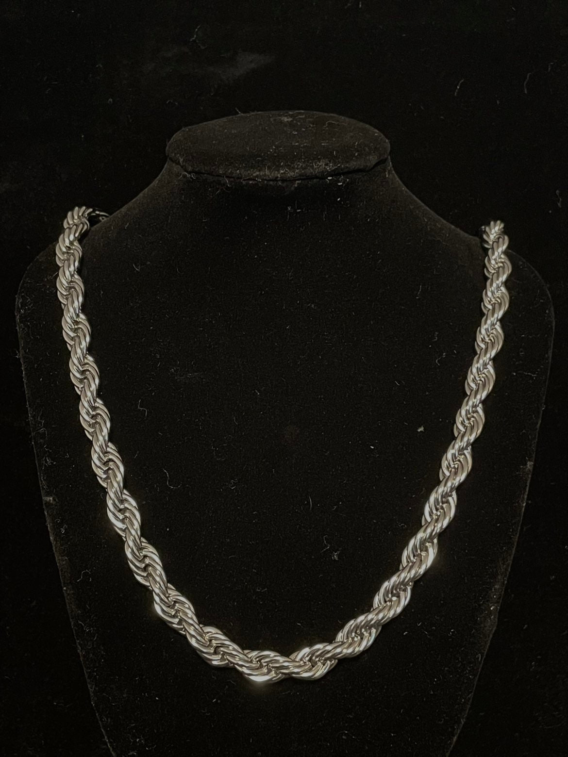 Cord necklace (silver 4-10mm 55-60cm)